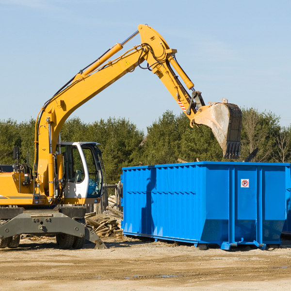 what are the rental fees for a residential dumpster in Dorton